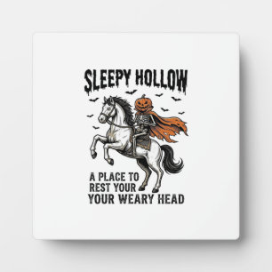 Plaque Photo Cavalier sans tête de Sleepy Hollow Halloween vint