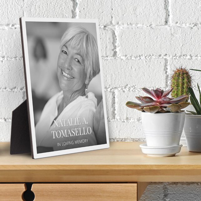 Plaque Photo Célébration de la mémoire funéraire (Celebration Of Life Memorial Funeral Plaque)