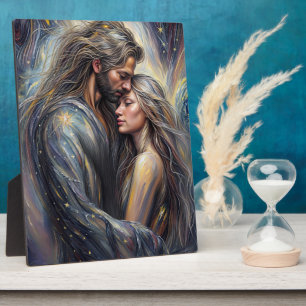 Plaque Photo Céleste Embrace Romantique Starry Nuit