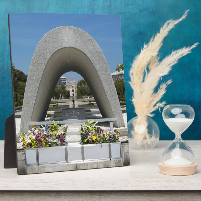 Plaque Photo Cénotaphe commémoratif d'Hiroshima (Côté)