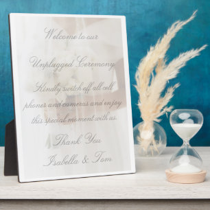 Plaque Photo Cérémonie de Romance Florale Éthérée Photo Sans Té