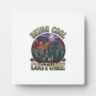 Plaque Photo C'est Cool C'est Costume Halloween Zombie Cimetièr