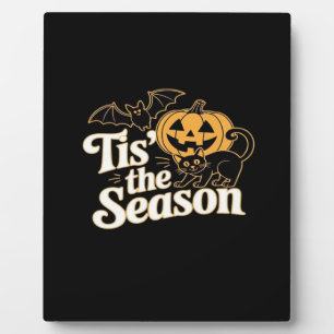 Plaque Photo C'est la saison Chauves-souris Halloween Citrouill