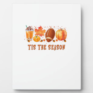 Plaque Photo C'Est La Saison Leopard Football Halloween Automne