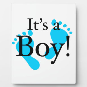 Plaque Photo C'est un garçon - bébé, nouveau-né, fête