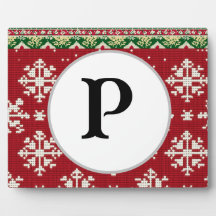 chandail de noël monogramme personnalisé