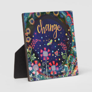 Plaque Photo Changer le papillon Fleur sauvage Whimsical Pretty