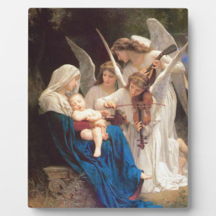 Plaque Photo Chanson des Anges - William-Adolphe Bouguereau