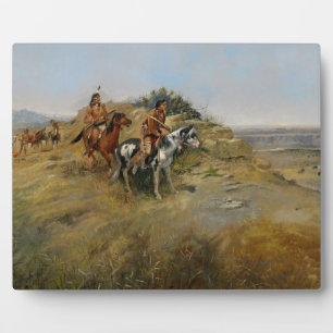 Plaque Photo Chasse au bison, 1891 (huile sur toile)
