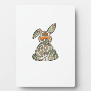 Plaque Photo Chasseur d'oeufs Camo Pâques Tout-Petit Jour de Pâ