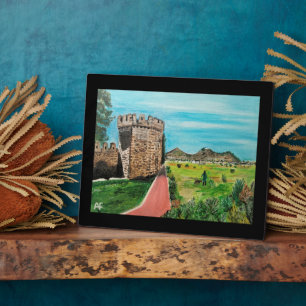 Plaque Photo Château de Benisanó Peinture d'Alfred Fox