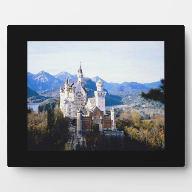 Plaque Photo Château de Neuschwanstein Allemagne Place photo (Devant)