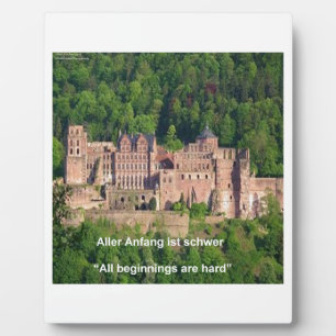 Plaque Photo Château de Neuschwanstein Francfort & Citation all