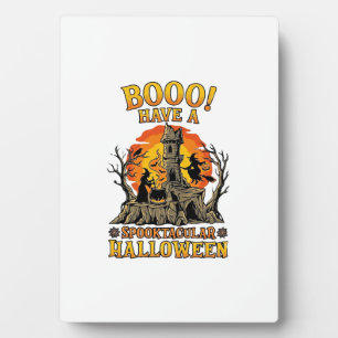 Plaque Photo Château de sorcière de Halloween Spooktacular Booo