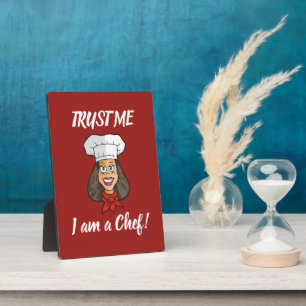 Plaque Photo Chef femme