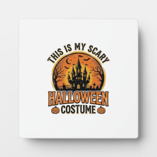 Plaque Photo Chemise Château Hanté Costume Halloween Vintage De
