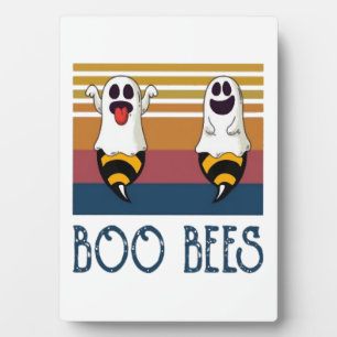Plaque Photo Chemise Couple de fantômes abeilles Boo Halloween