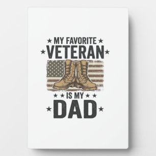 Plaque Photo Chemise de bottes de combat patriotiques pour papa