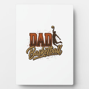 Plaque Photo Chemise de conception de gravure vintage de basket