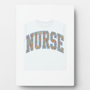 Plaque Photo Chemise de conception de lettrage universitaire fl
