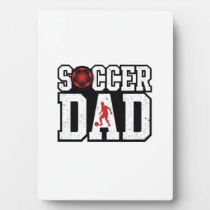 Plaque Photo Chemise de Papa de Football Vintage à Typographie