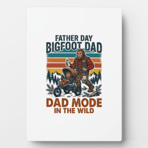 Plaque Photo Chemise de père Bigfoot Papa Camping Légende Père