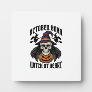 Plaque Photo Chemise de sorcière d'octobre Vintage Halloween An