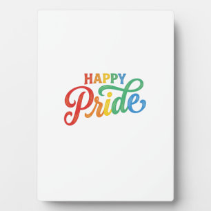 Plaque Photo Chemise de typographie arc-en-ciel vintage de la f
