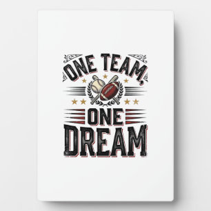 Plaque Photo Chemise d'équipe sportive vintage One Team One Dre
