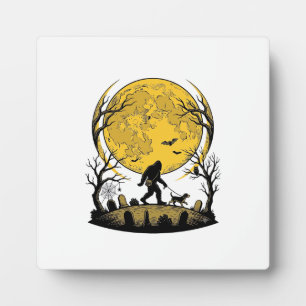 Plaque Photo Chemise Halloween Bigfoot Pleine Lune Promenade Ch