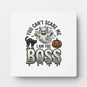 Plaque Photo Chemise Halloween Boss Ghost Gravure Vintage Desig