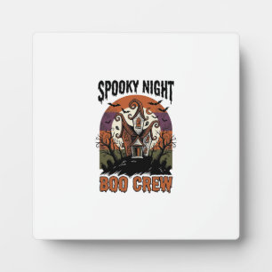 Plaque Photo Chemise Halloween Vintage Boo Night Maison Hantée 