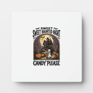 Plaque Photo Chemise Halloween Vintage Candy Night Maison Hanté