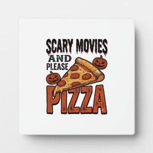 Plaque Photo Chemise Horror Pizza pour les fans de soirées ciné