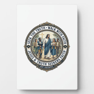 Plaque Photo Chemise Jésus Apologétique Théologie Nerd Foi 