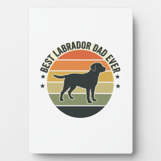 Plaque Photo Chemise vectorielle chien coucher de soleil Labrad