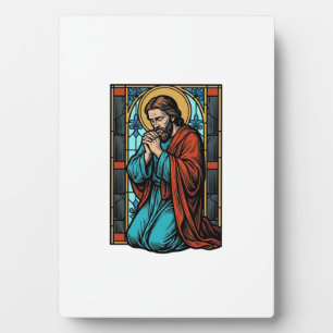 Plaque Photo Chemise vectorielle de figure religieuse priant vi