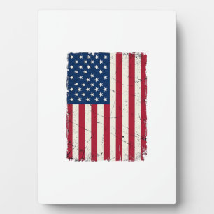 Plaque Photo Chemise vectorielle du drapeau américain en détres