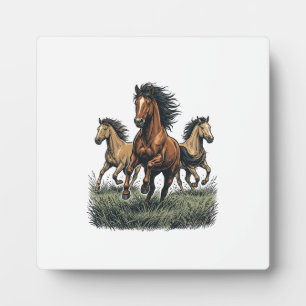 Plaque Photo Chemise vectorielle occidentale de chevaux sauvage