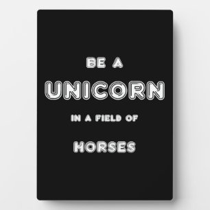 Plaque Photo Chevaux Licornes