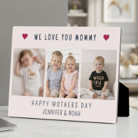 Chic On T'aime Maman 3 Collage Photo Rose Pâle