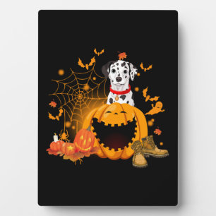 Plaque Photo Chien dalmate Halloween Chien dalmate Halloween