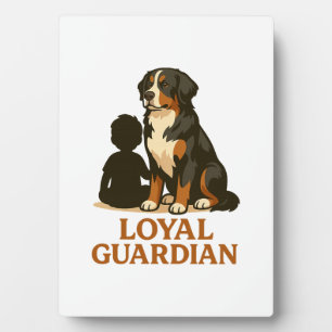 Plaque Photo Chien de montagne bernois Gardien loyal de la fami