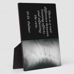 Plaque Photo Chiropractic Adjusting the Cure Easel