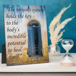 Plaque Photo Chiropractic Key to Health Easel