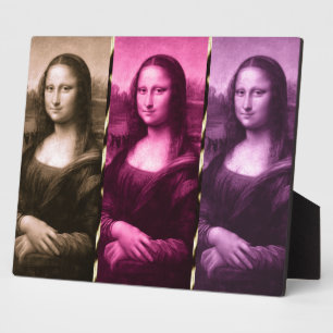 Plaque Photo Chocolat rose violet Poster de animal Mona Lisa