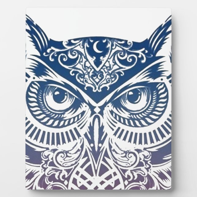 Plaque Photo Chouette (Devant)