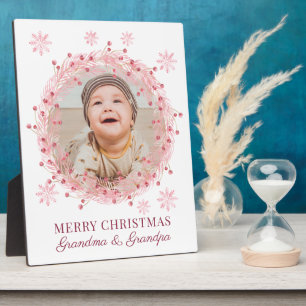 Plaque Photo Christmas Baby Photo For Grandma And Grandpa