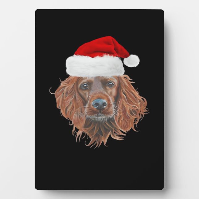 Plaque Photo Christmas Irish Setter Classic T-Shirt (Devant)