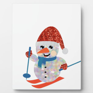 Plaque Photo christmas snowman